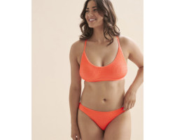 EIDON Haut de bikini bralette texturé bonnet D/DD/E Alexa Sorbet