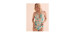 TURQUOISE COUTURE Haut tankini encolure haute Sage Paradise