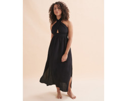 SANTEMARE Robe longue croisée