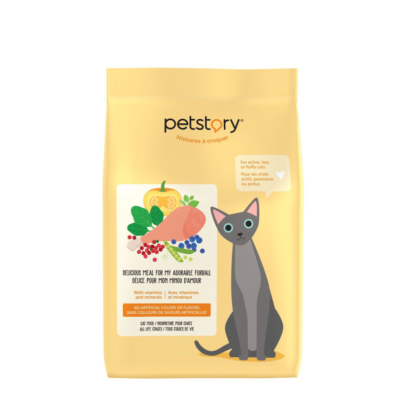 Petstory Nourriture sèche pour chat, poulet