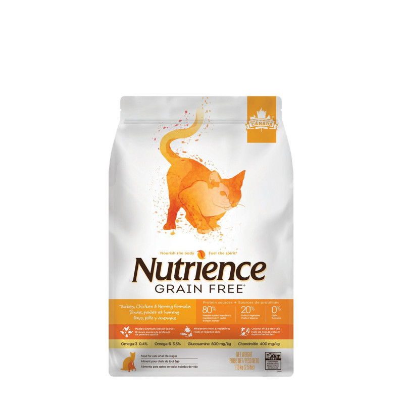 Nutrience Nourriture sèche sans grains pour chats,…