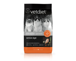 Vetdiet Nourriture sèche au poulet pour chat âgé