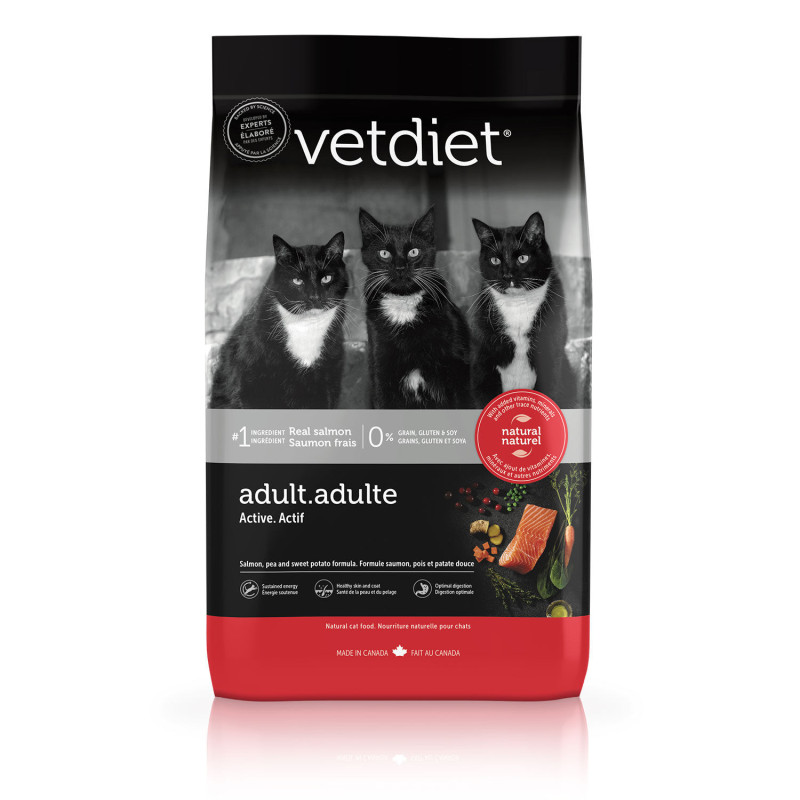 Vetdiet Nourriture sèche au saumon pour chat act…