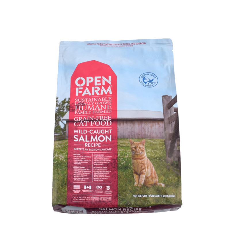 Dry cat food, wild salmon…