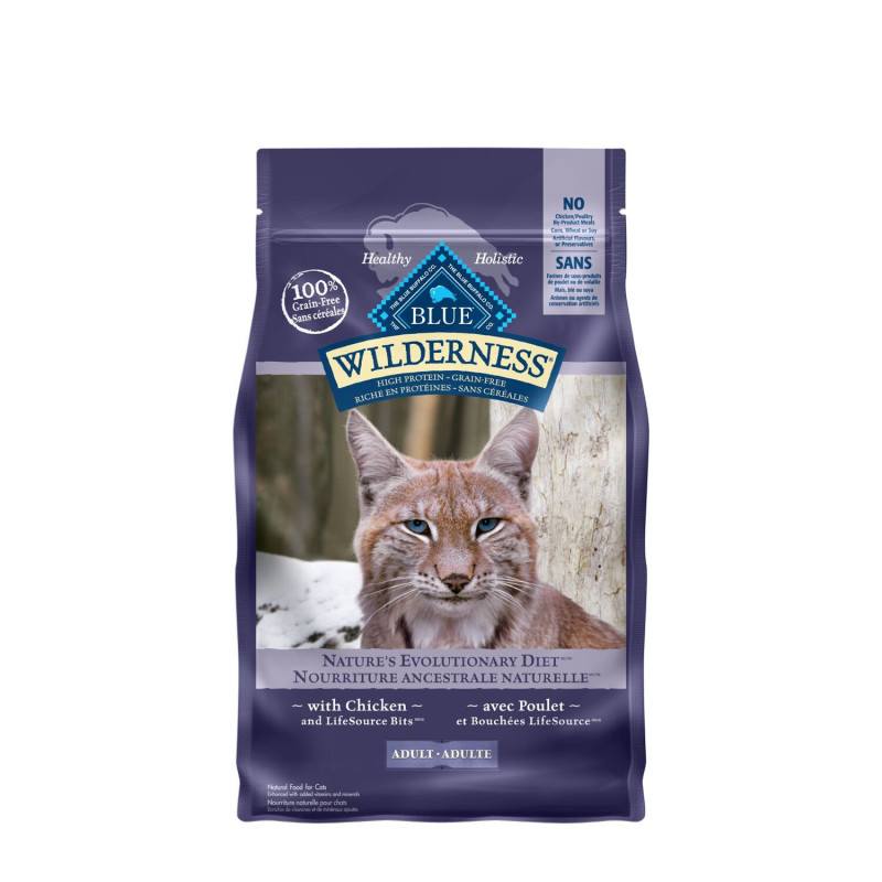 Blue Buffalo Nourriture au poulet pour chats adultes