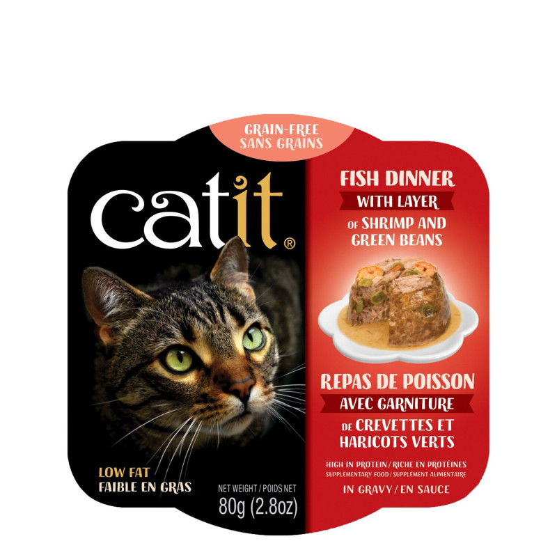 Catit Repas pour chats, poisson, crevettes et …