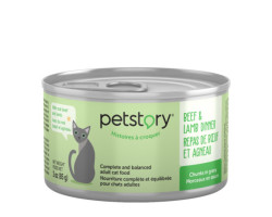 Petstory Nourriture humide pour chats, bœuf et ag…