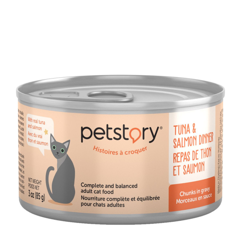 Petstory Nourriture humide pour chats, thon et sa…