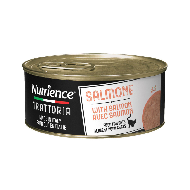 Nutrience Nourriture humide Trattoria avec saumon …