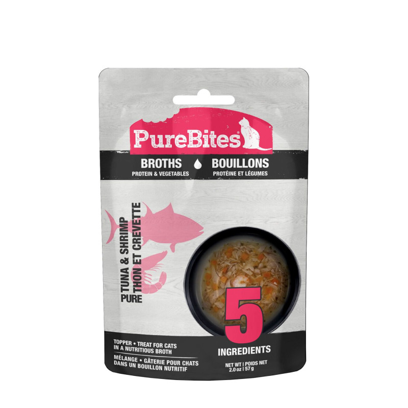 PureBites Bouillon au thon, aux crevettes et aux l…