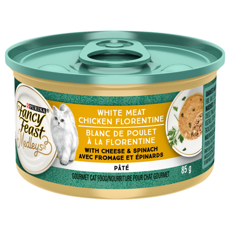 Fancy Feast Elegant Medleys Blanc de poulet florentine en pâté