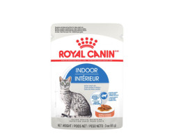 Wet food in sachets for indoor cats…