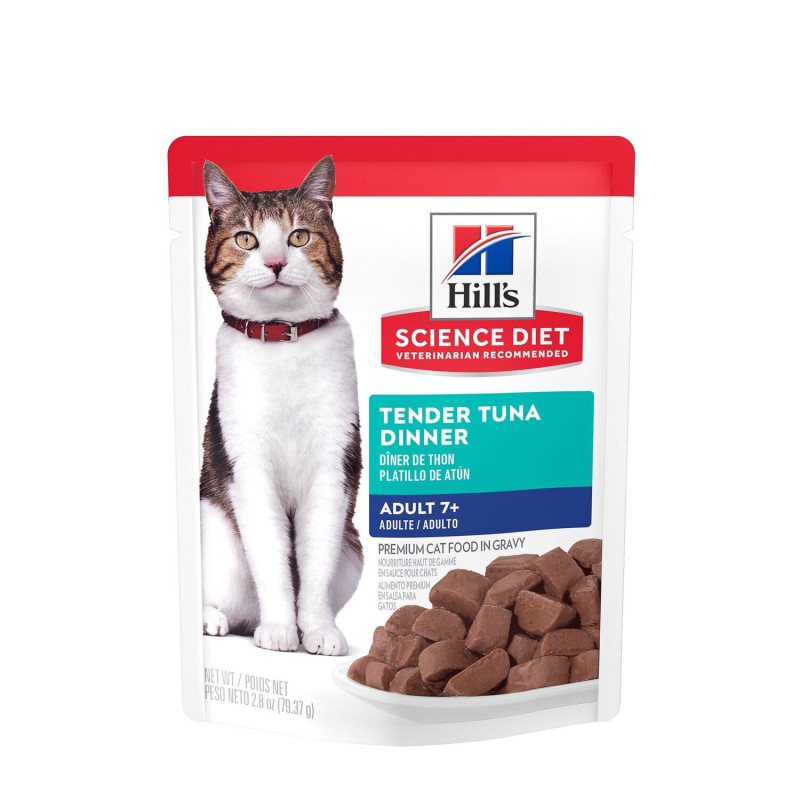 Hill's Science Diet Dîner de thon pour chats adultes 7+, 79 …