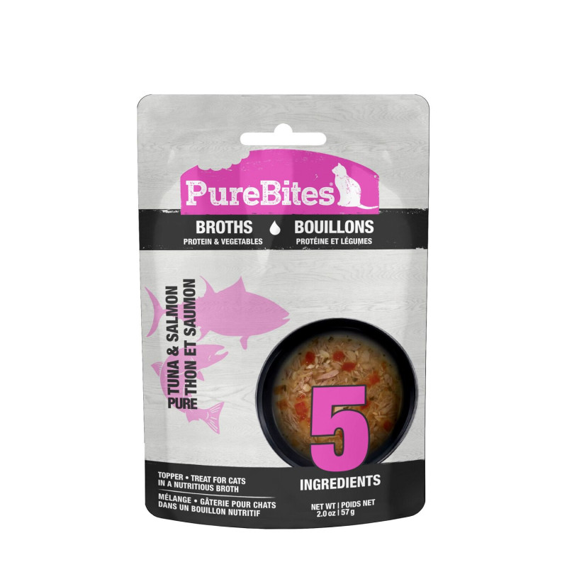 PureBites Bouillon de thon, de saumon et de légume…