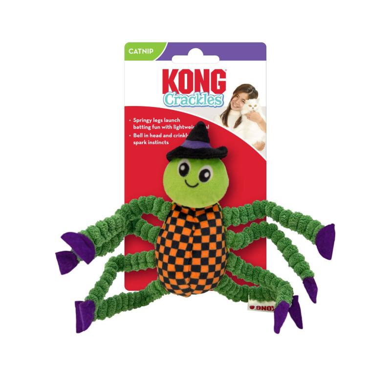 Kong Araignée craquelée d'Halloween pour chat…