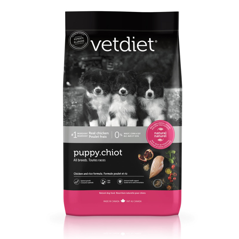 Vetdiet Nourriture sèche au poulet pour chiots t…