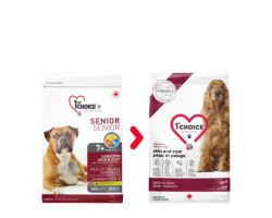 Skin and coat formula for senior dogs…