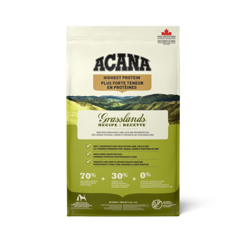 Acana Recette Grasslands Plus forte teneur en …