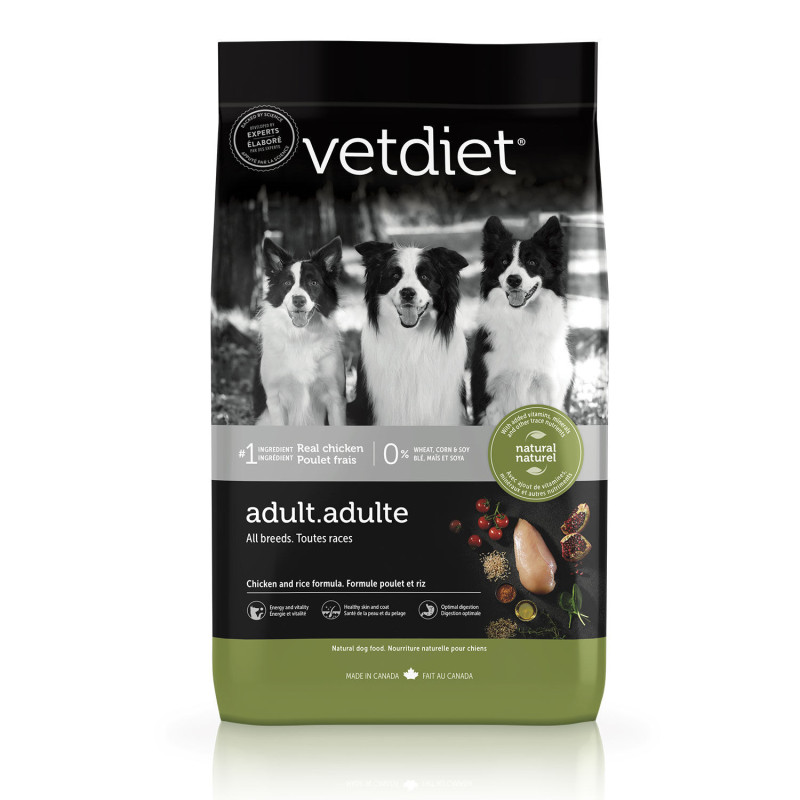 Vetdiet Nourriture sèche au poulet pour chien ad…