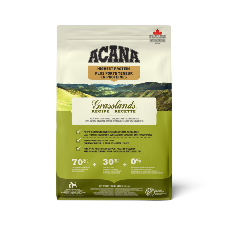 Acana Recette Grasslands Plus forte teneur en …