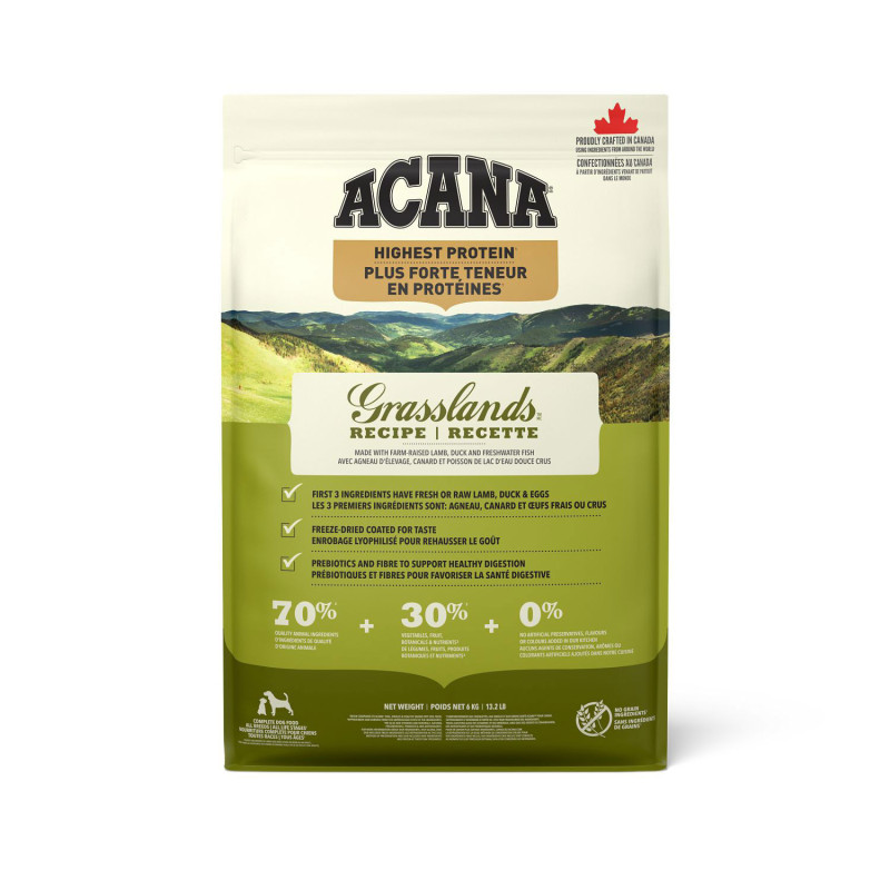 Acana Recette Grasslands Plus forte teneur en …