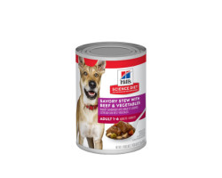 Beef and vegetable stew for dogs with…