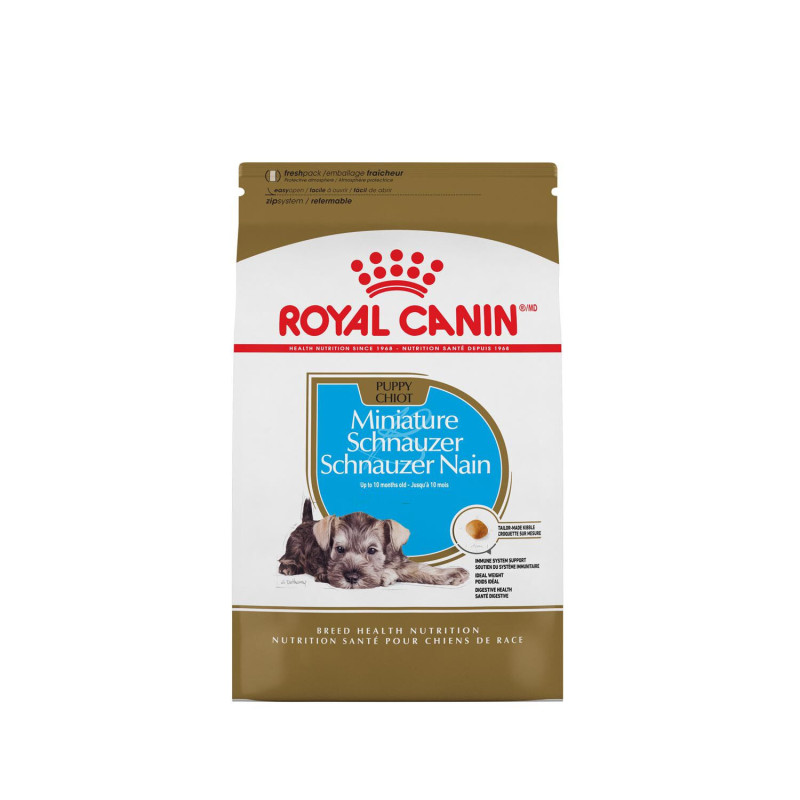 Dry food for Miniature Schnauz puppies…