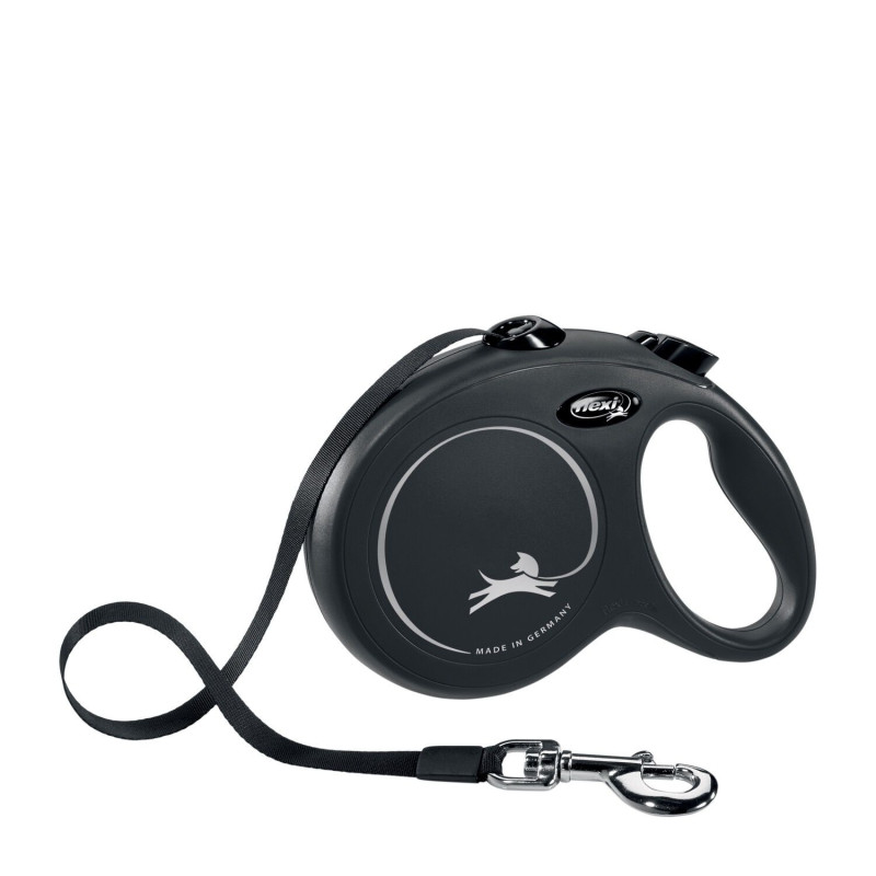 Black “Classic” retractable leash in r…