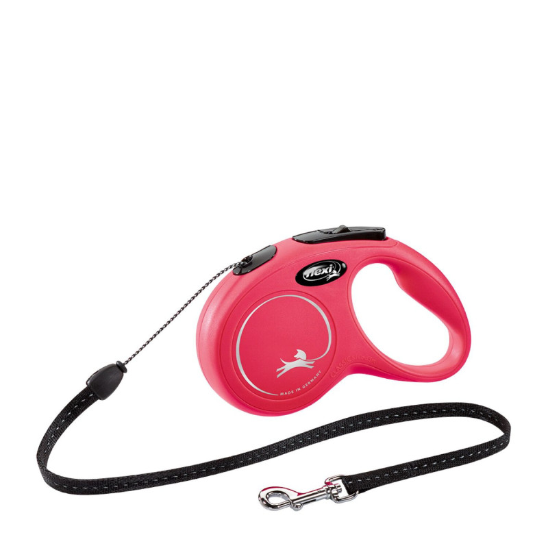 Red “Classic” retractable leash in co…