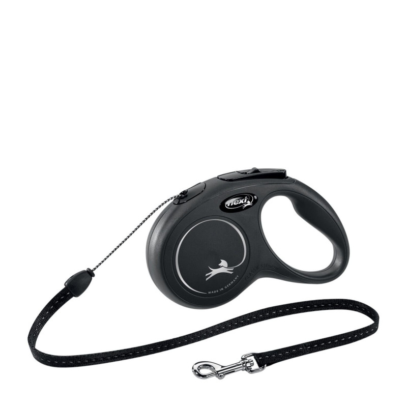 Black “Classic” retractable leash in co…