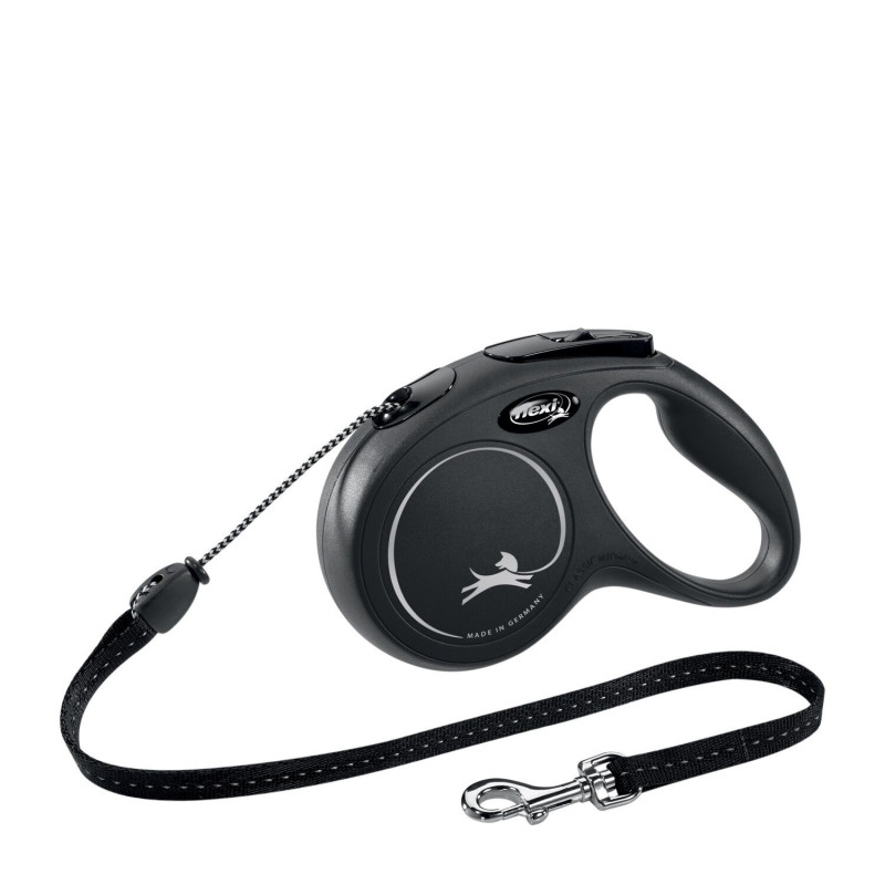 Black “Classic” retractable leash in co…