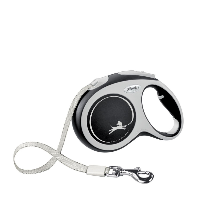 Comfort black retractable ribbon leash…