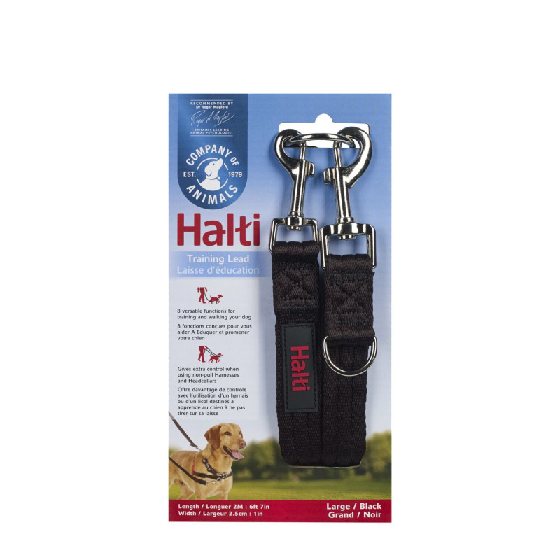 Black training leash *Halti*