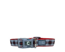 Adjustable collar for dogs, checkered…