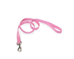 Single pink nylon leash