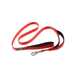 Double handle leash for dogs, red…