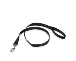 Simple black nylon leash