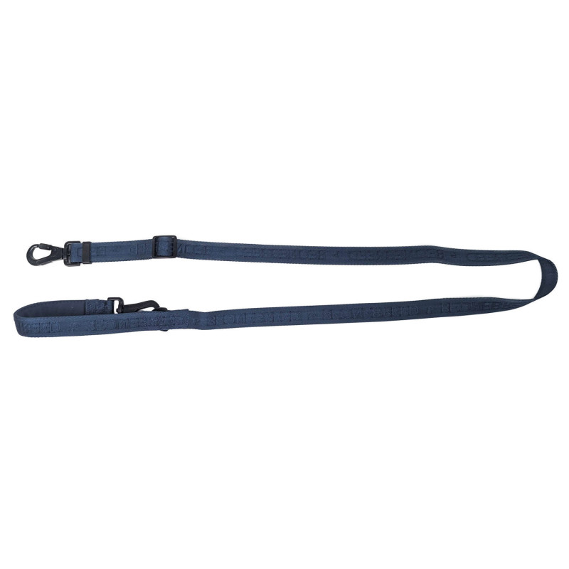 Embroidered dog leash, teal