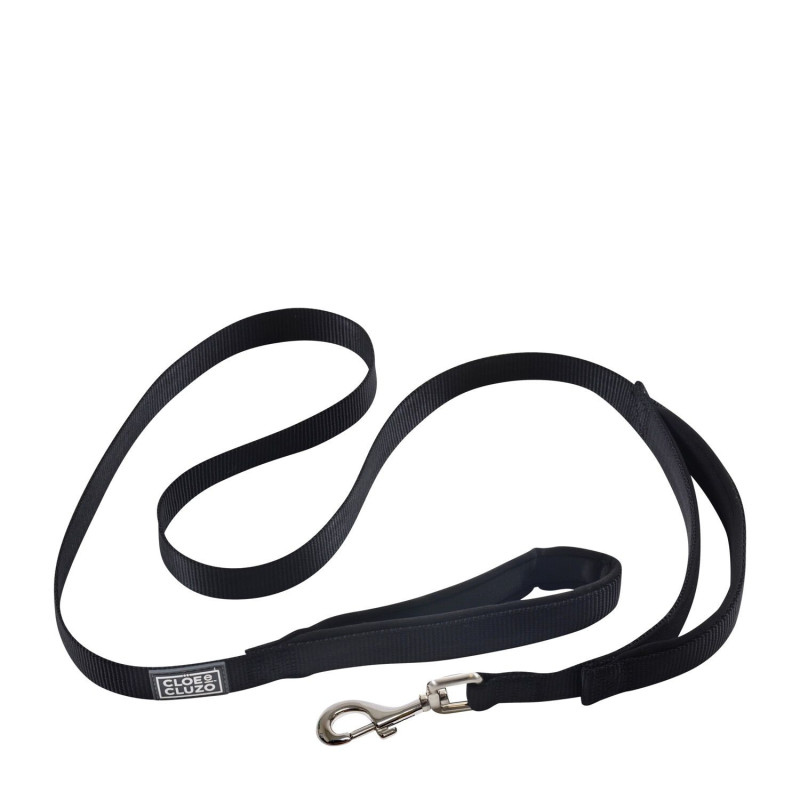 Double handle leash for dogs, black…