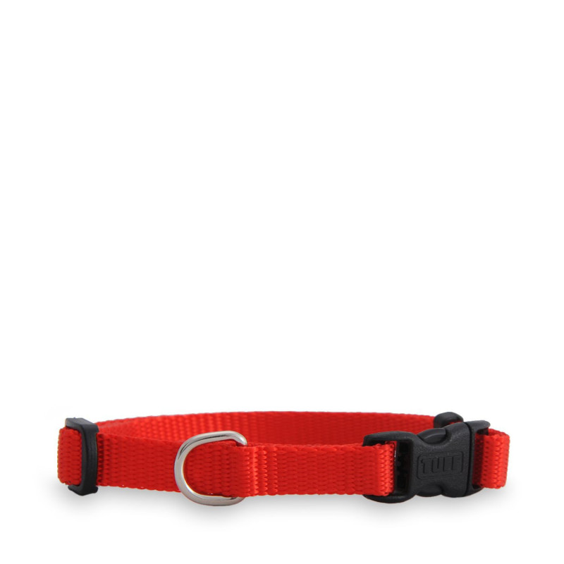 Red nylon collar