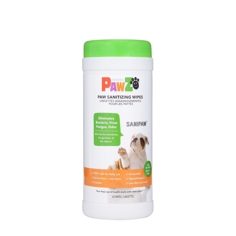 Disinfectant paw wipes