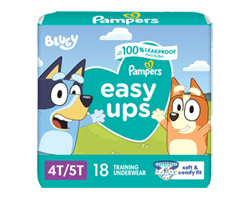 PAMPERS Easy Ups sous-vêtements d'entraînement taille 6 4T/5T pour garçons, 18 unités