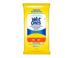 WET ONES Serviettes antibactériennes pour les mains, parfum d'agrumes, 20 unités