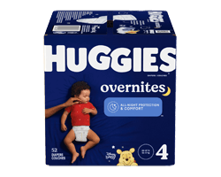 HUGGIES Overnites couches pour la nuit, taille 4, 52 unités