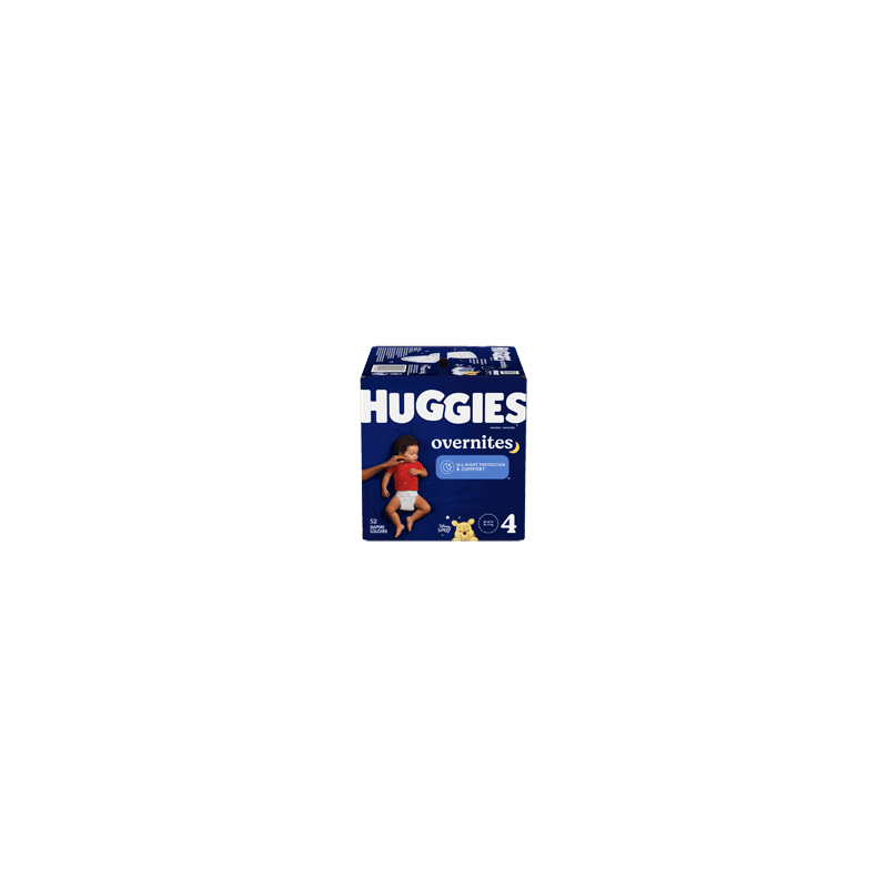 HUGGIES Overnites couches pour la nuit, taille 4, 52 unités