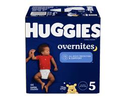 HUGGIES Overnites couches pour la nuit, taille 5, 44 unités