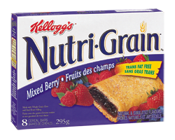 KELLOGG'S Nutri-Grain barres de céréales fruits des champs, 295 g