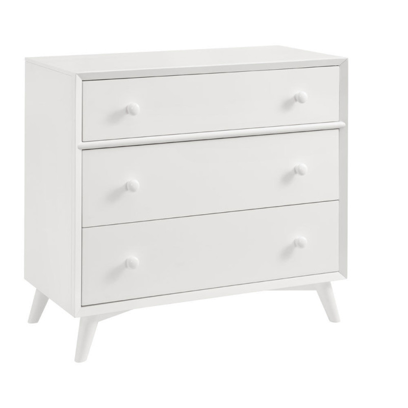 Commode Dawson 3 tiroirs Blanc – Notre exclusivité