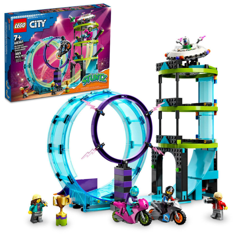 LEGO City Le défi de cascades suprême 60361 Ensemble de jeu de construction (385 pièces)