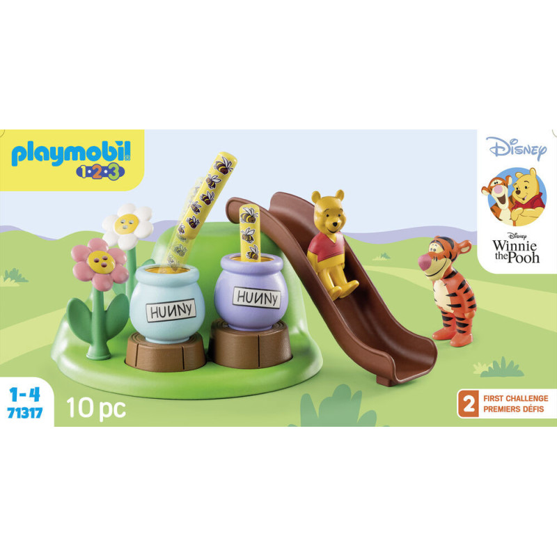 Playmobil - 1.2.3 and Disney: Winnie l'ourson et Tigrou avec jardin d'abeilles